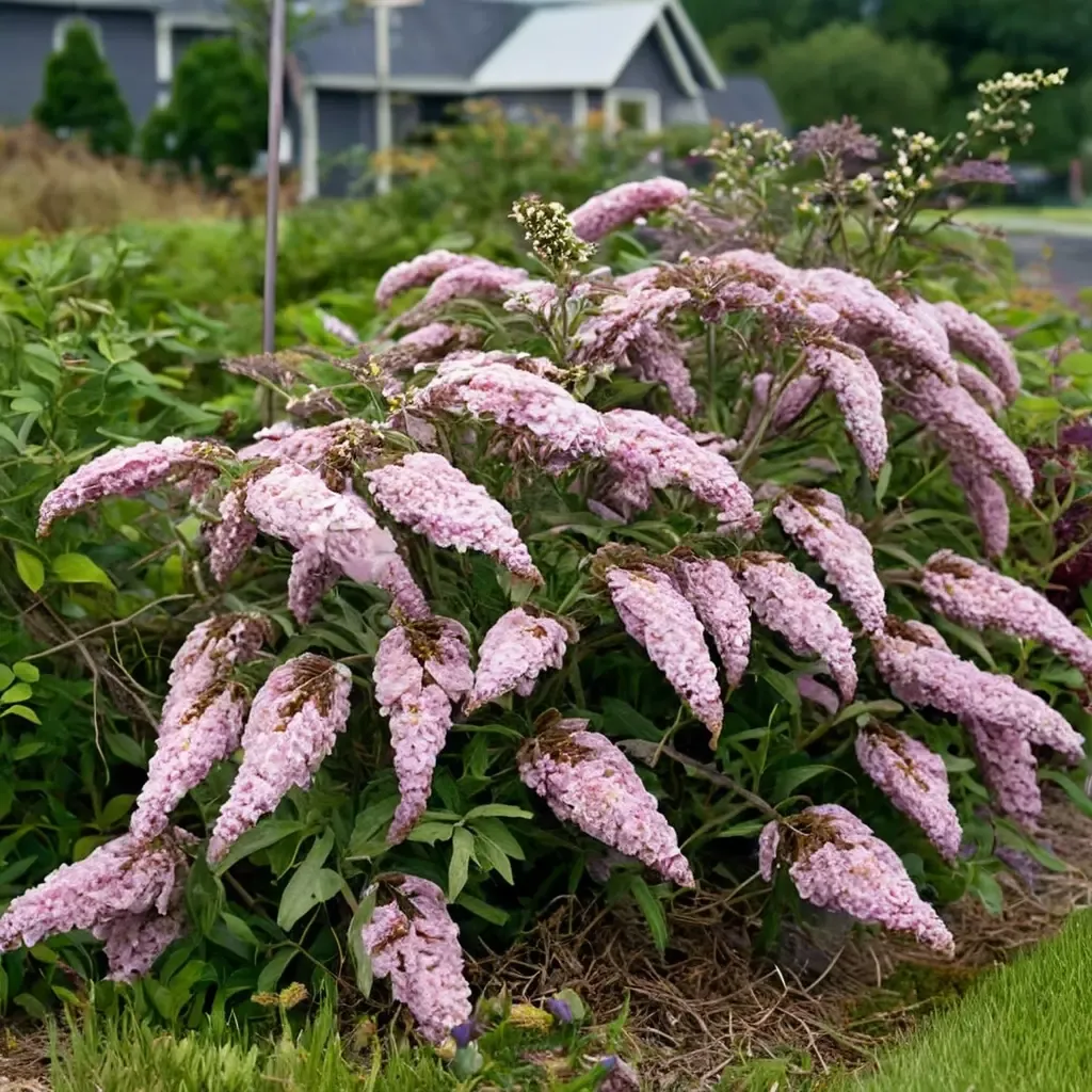 Pink Cascade Butterfly Bush