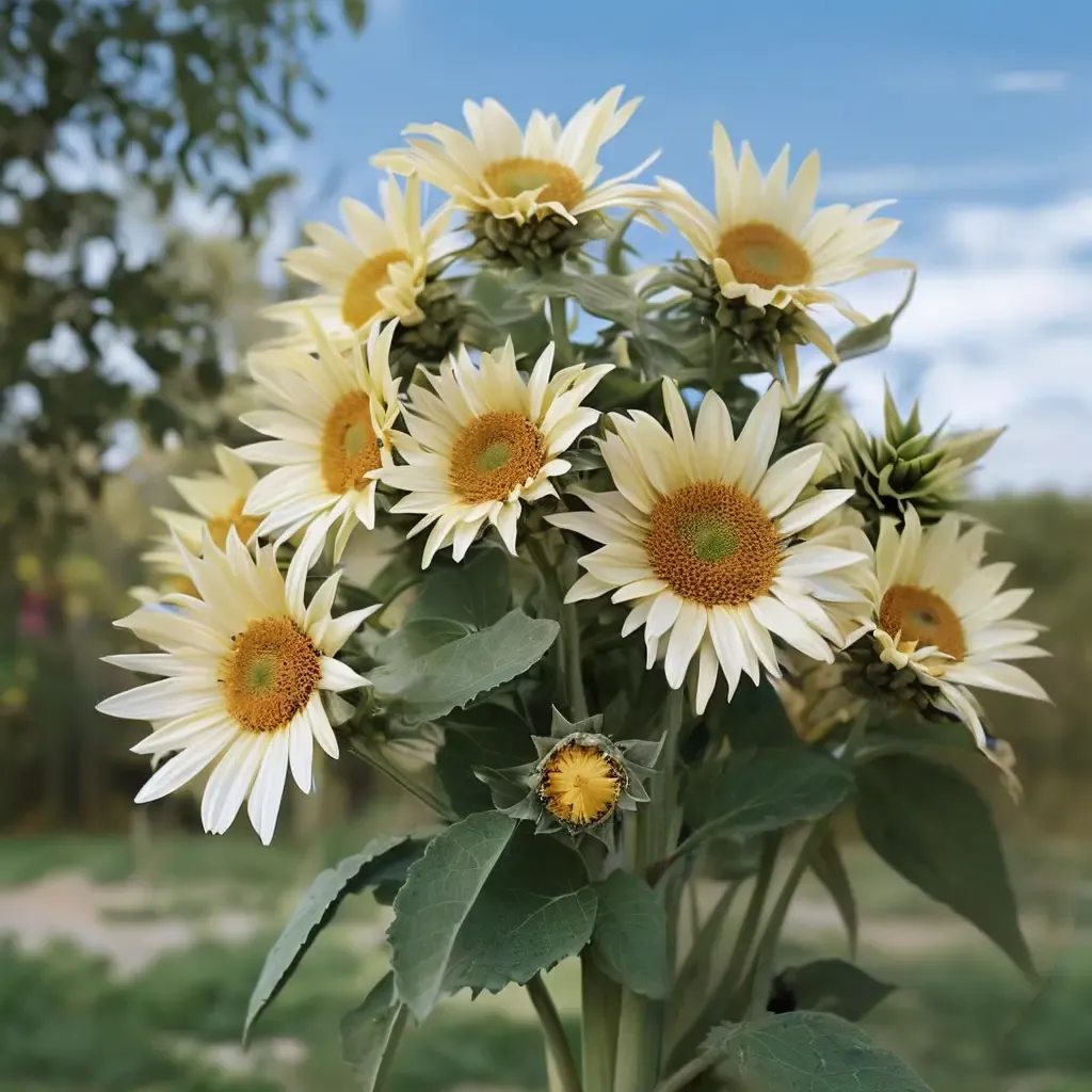 White Lite Sunflower