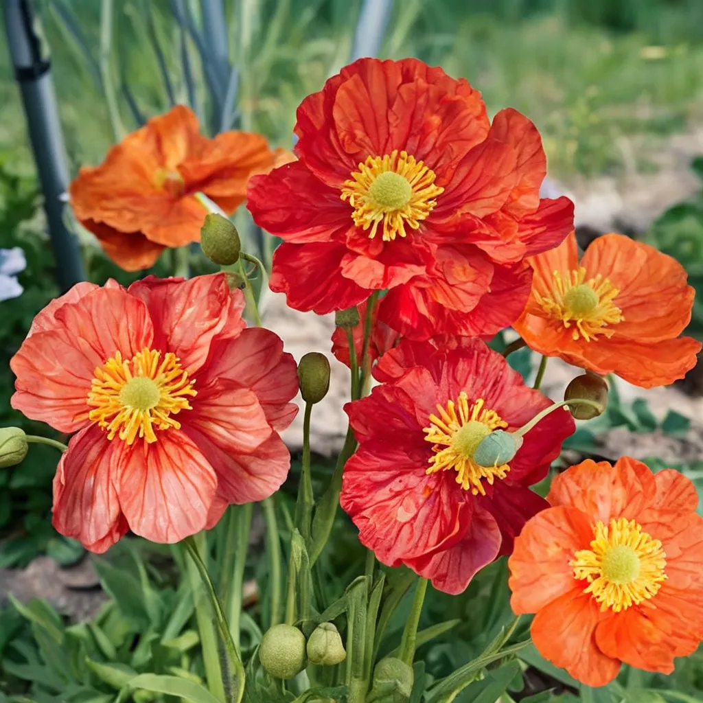 Champagne Bubbles Scarlet Iceland Poppy