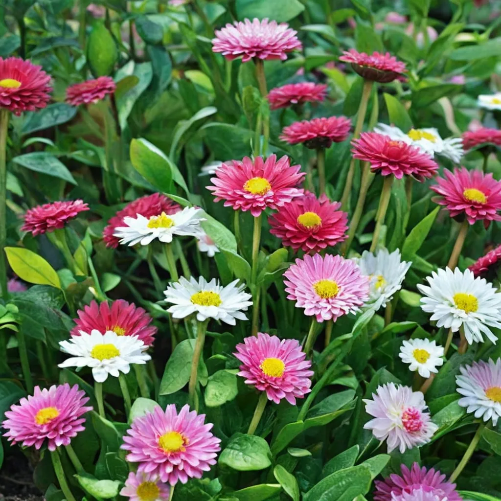 English Daisy Pomponette Mix