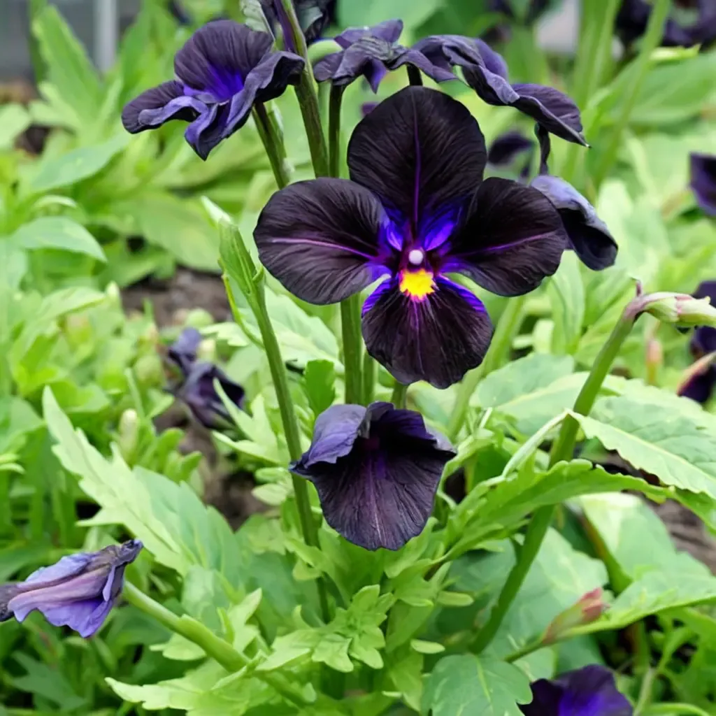 Black Accord Horned Violet