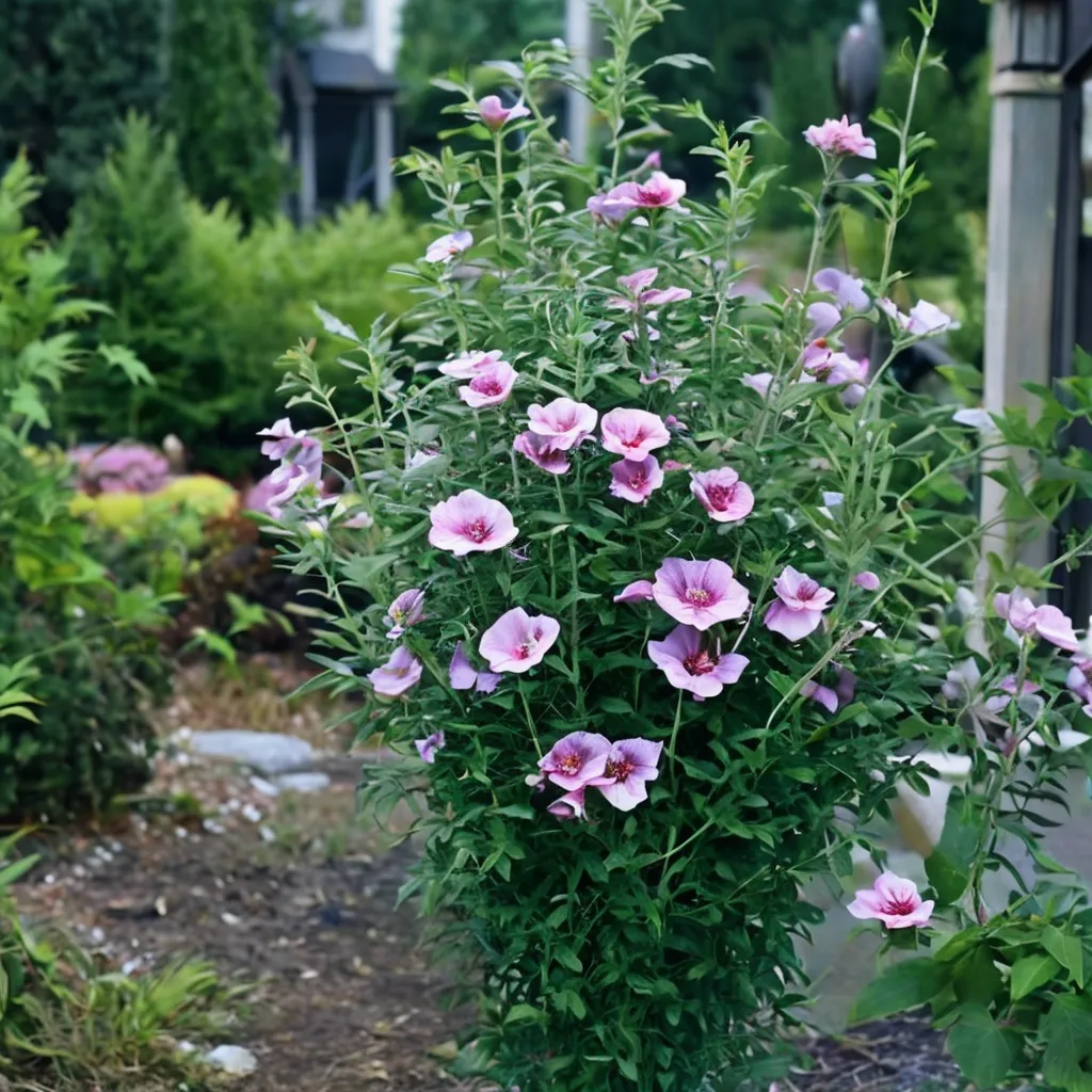 Purple Pillar Hibiscus