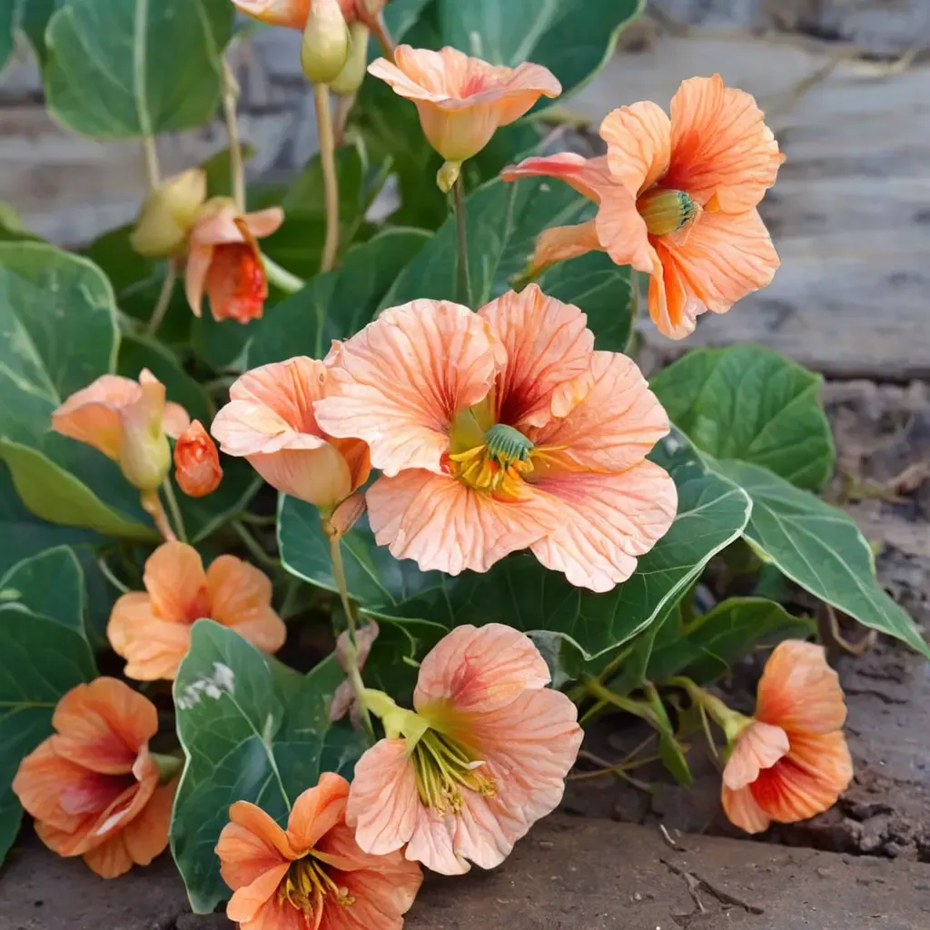 Salmon Baby Nasturtium