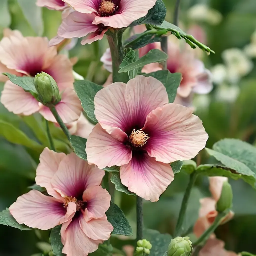 Apricot Hollyhock