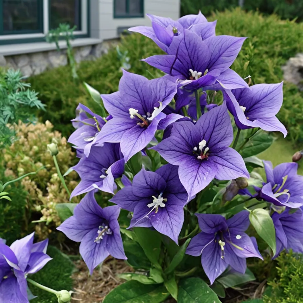 Astra Double Blue Balloon Flower