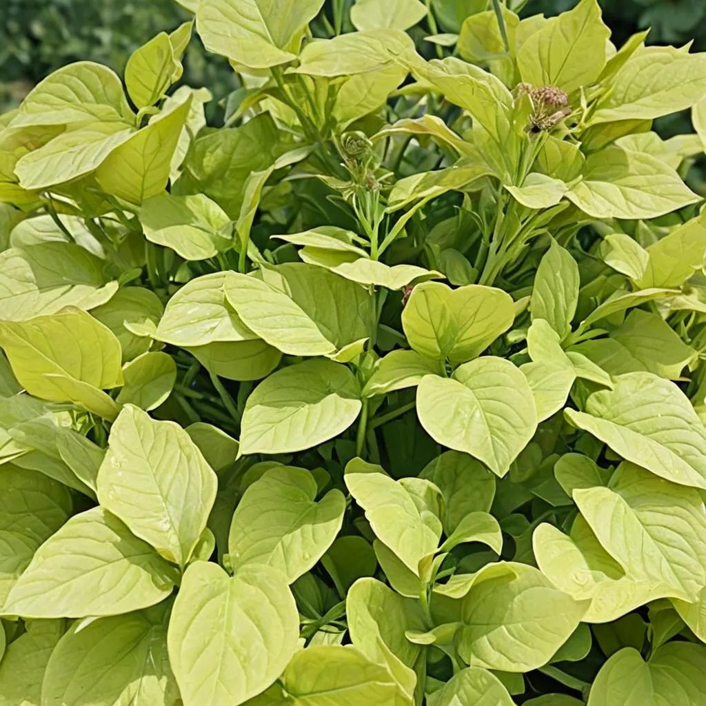 Sweet Potato Vine 'Sweet Caroline Sweetheart Lime'
