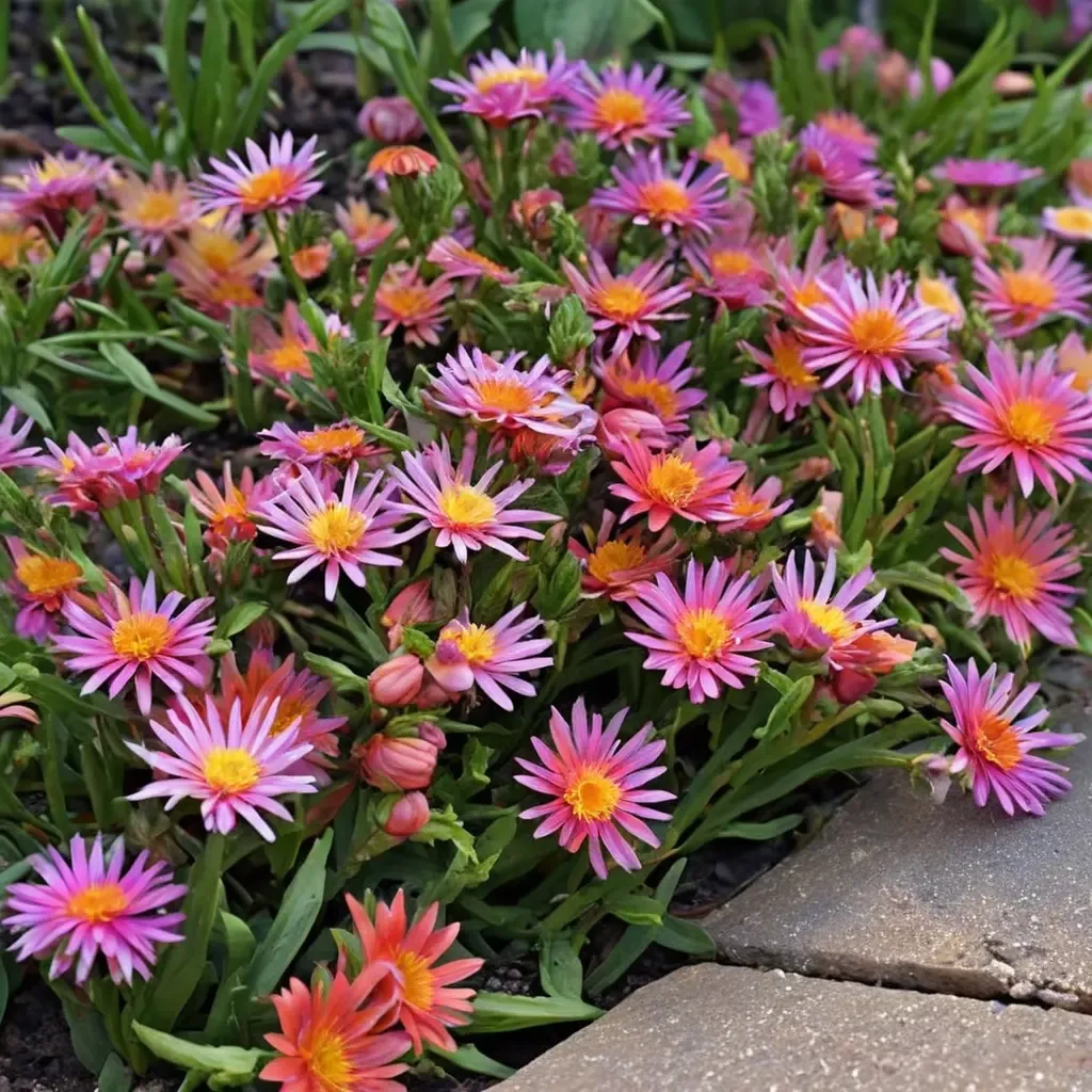 Ocean Sunset Orange Glow Ice Plant
