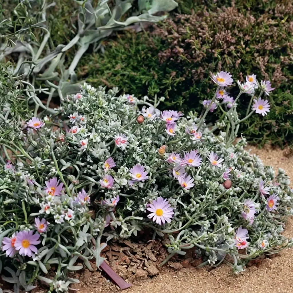 California Aster 'Silver Carpet'