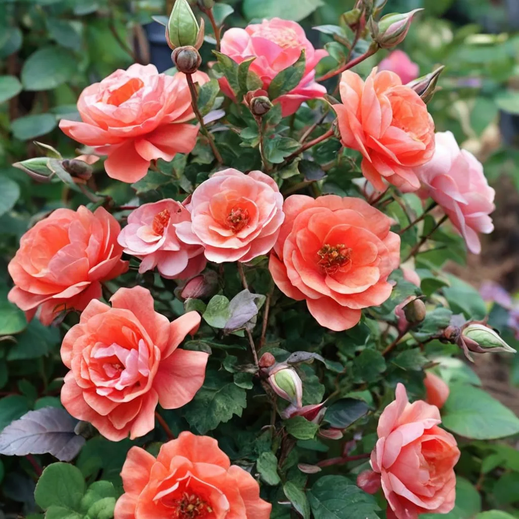 Coral Knock Out Rose