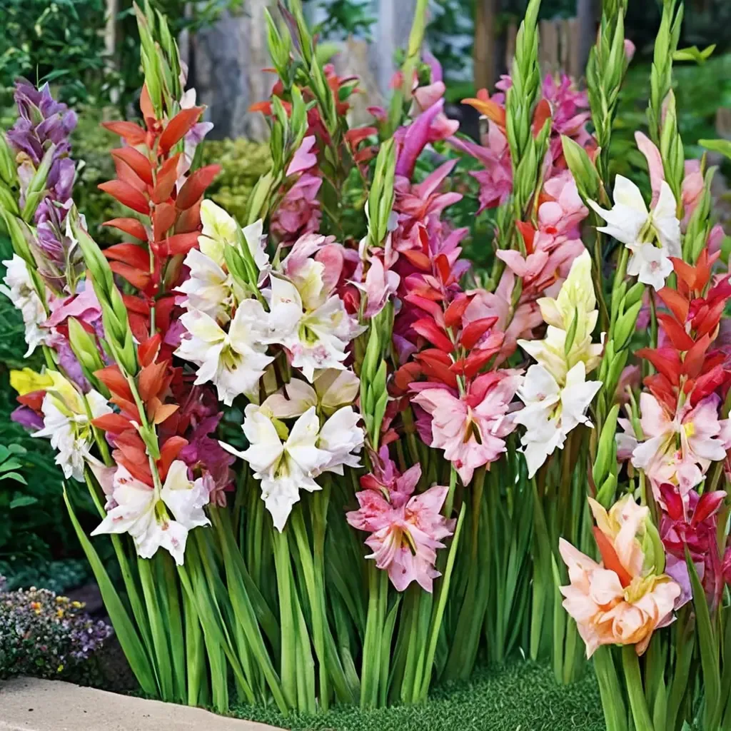 Glamini Dwarf Mix Gladiolus