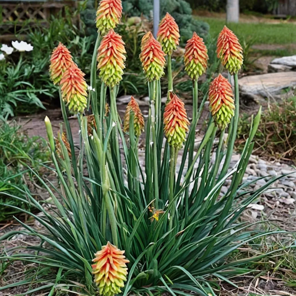 Hairy Red Hot Poker