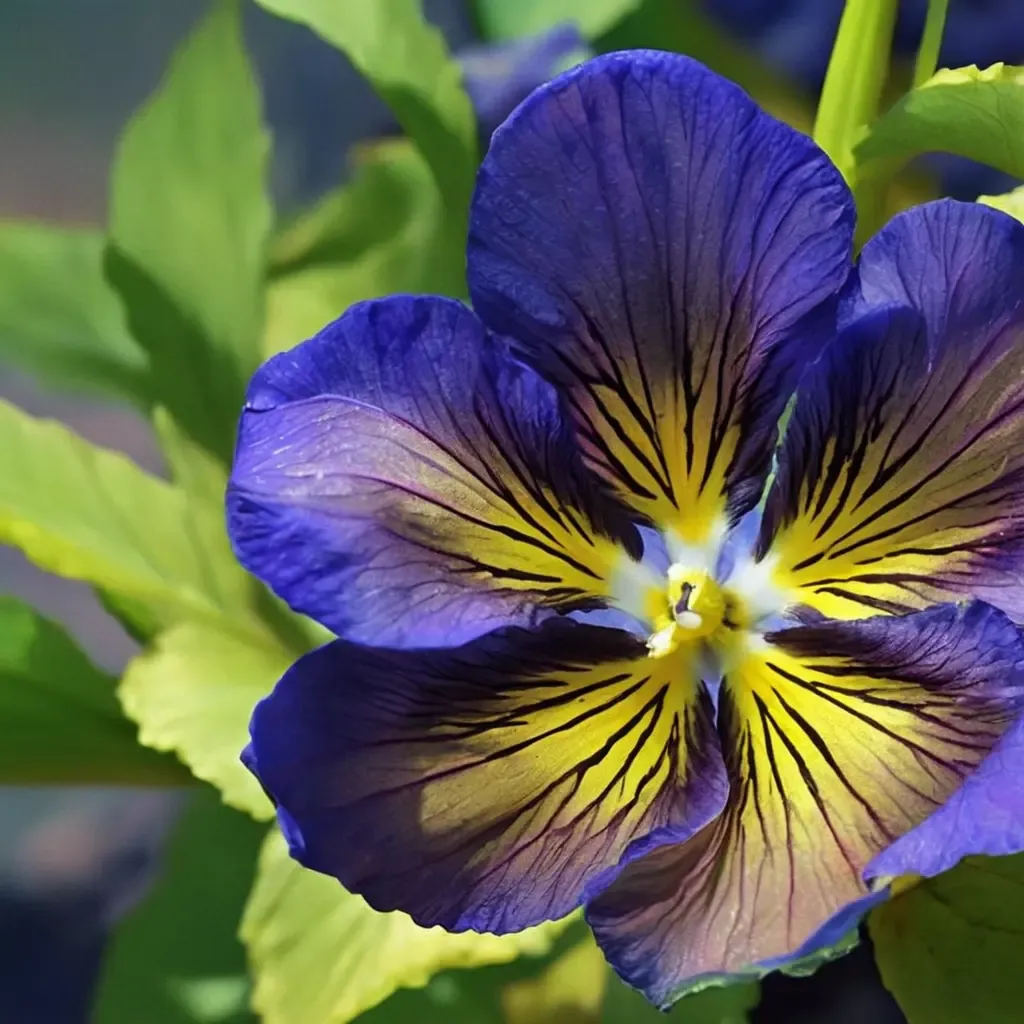 Pansy Karma Blue Butterfly