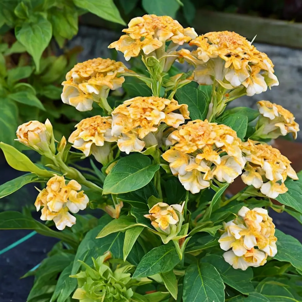 Celosia argentea Twisted Yellow