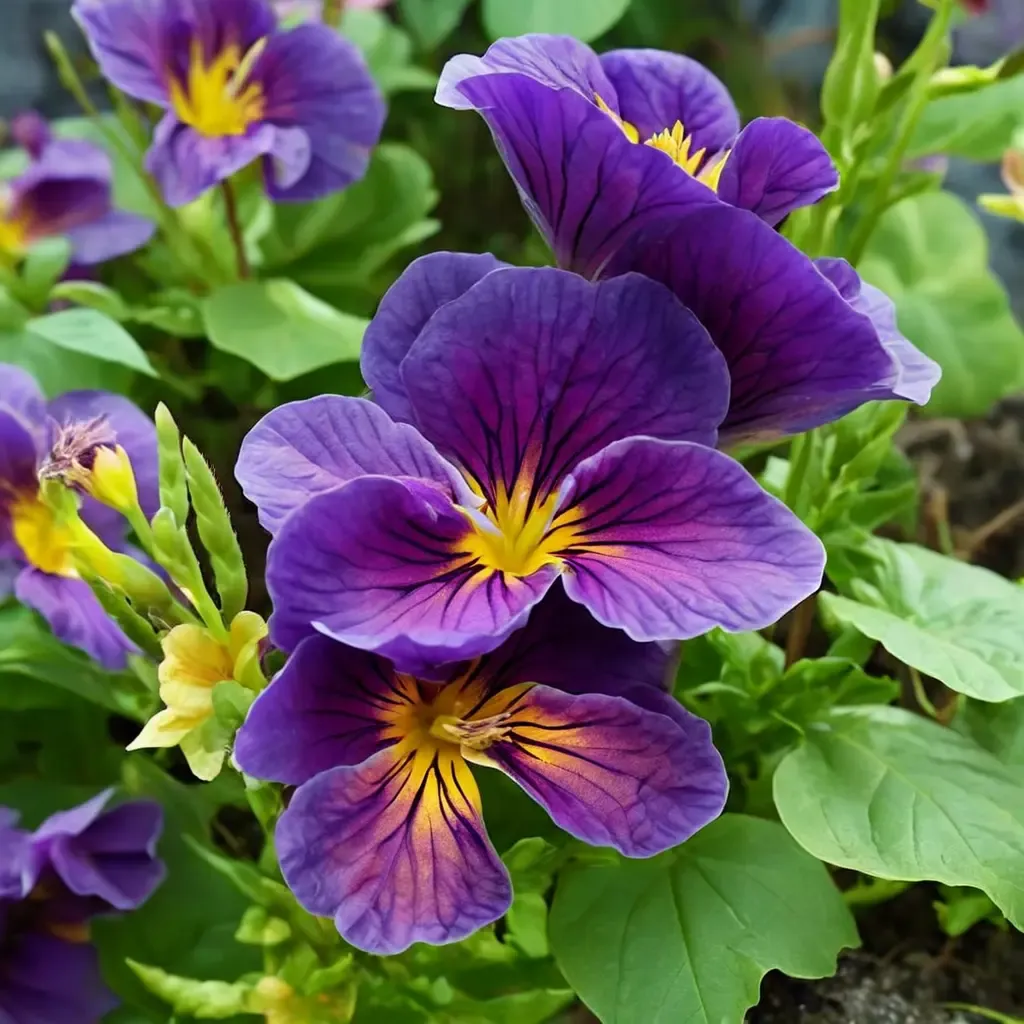 Northern Lights Horned Violet