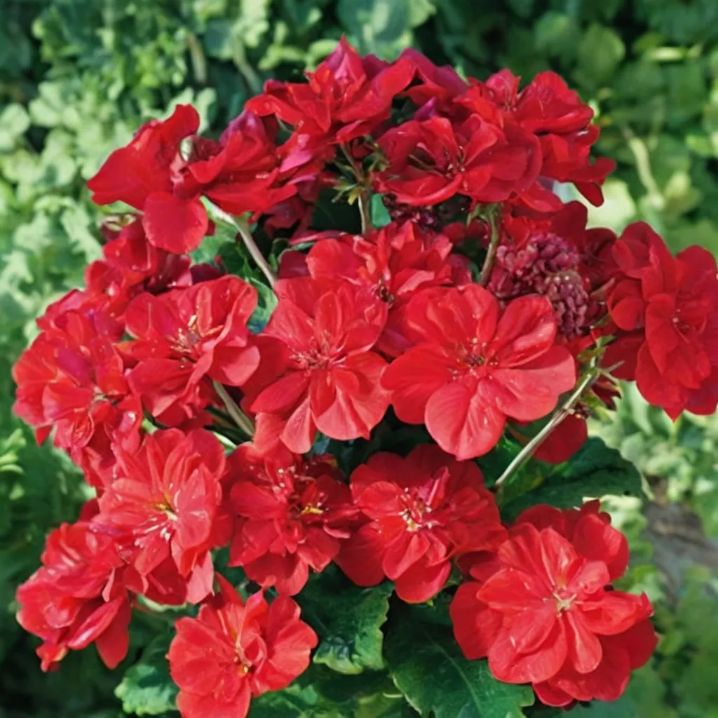 Bright Red Zonal Geranium