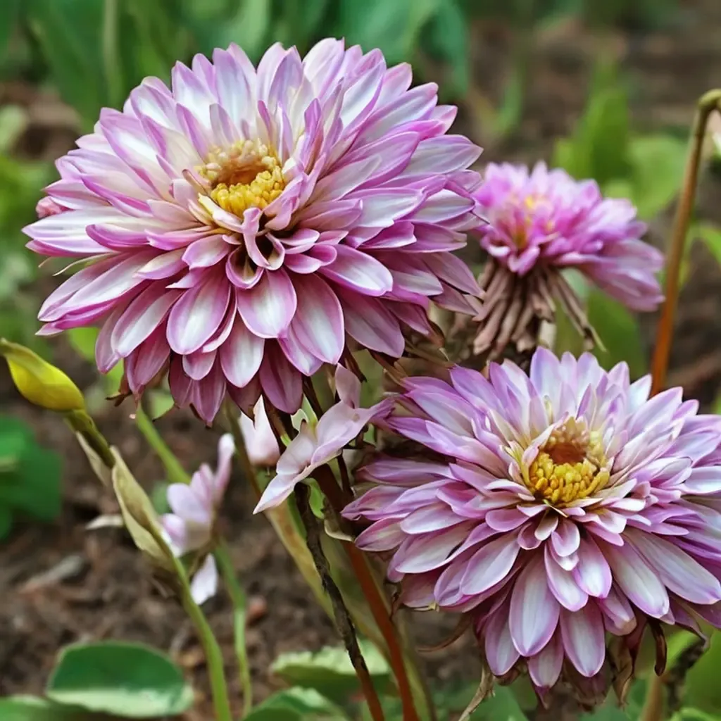 High Contrast Duo Dahlia