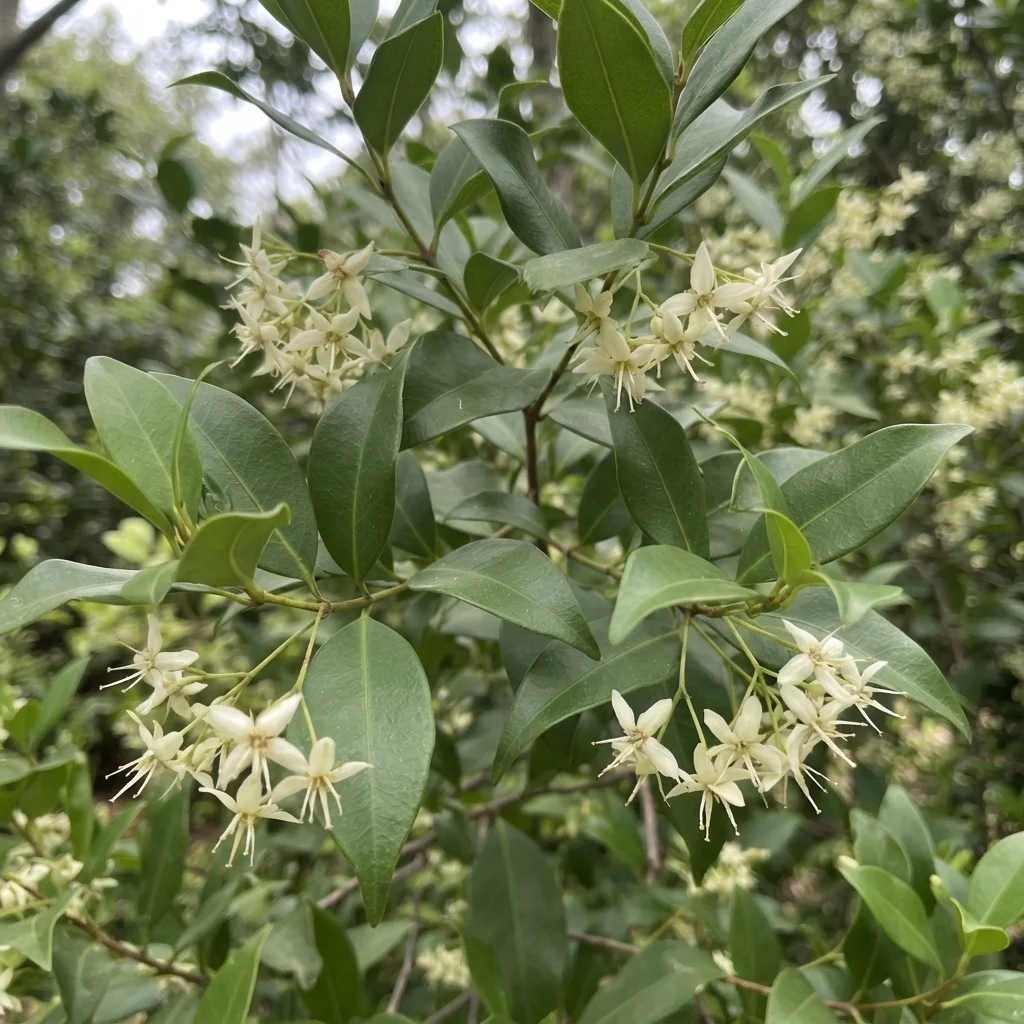 Cinnamon Myrtle, Grey Myrtle, Native Myrtle, Scrub Myrtle, Carrol, Ironwood, Lance Wood, Black Myrtle, Never Break, Native Cinnamon, Bubblegum Tree