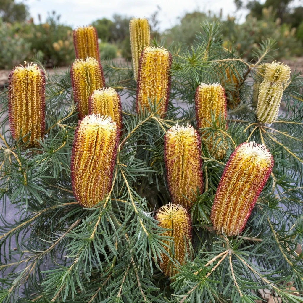 Cherry Candles Banksia, Hairpin Banksia