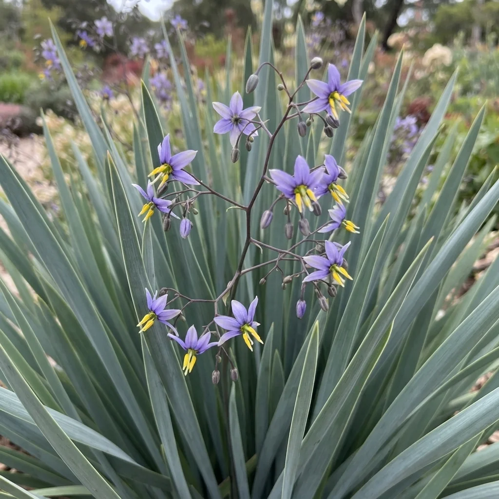 Baby Bliss Flax Lily, Blue Native Flax Lily, Black-anther Flax-lily