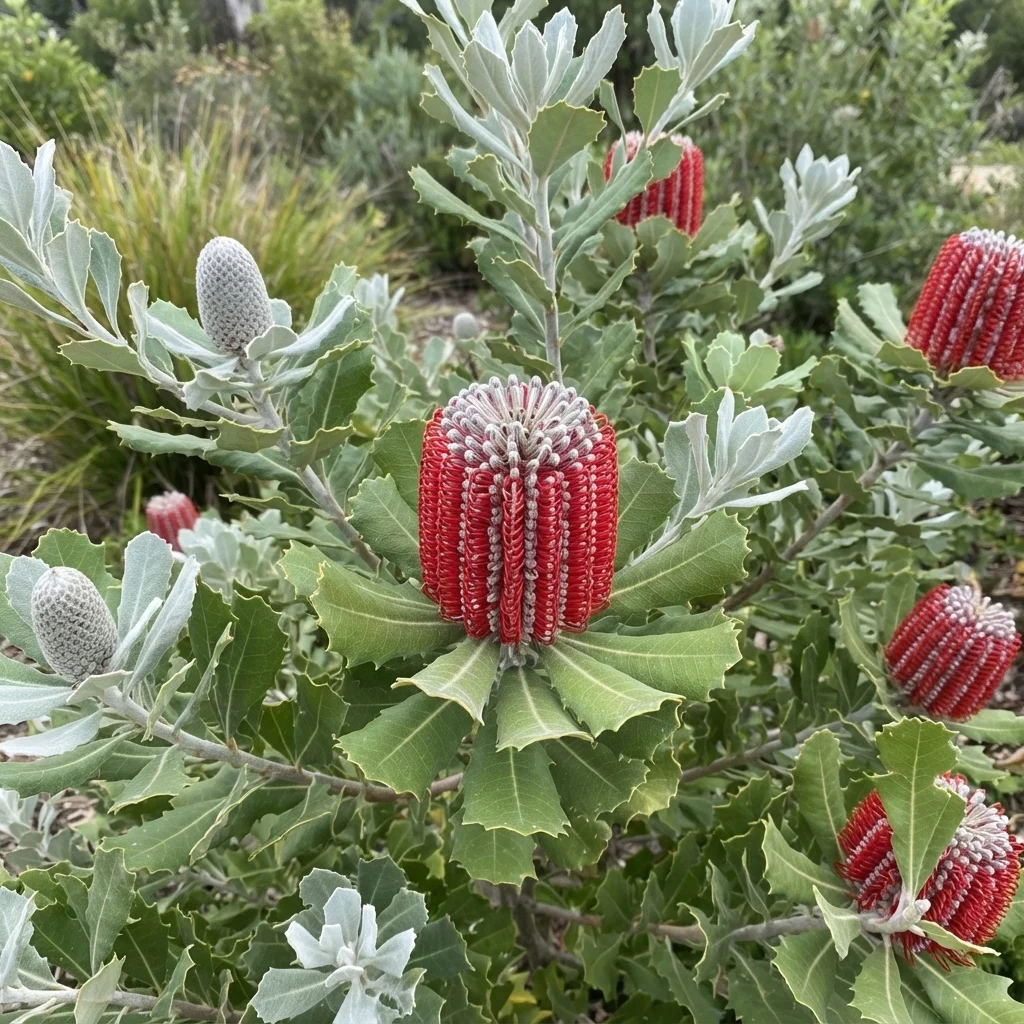 Scarlet Banksia, Waratah Banksia, Albany Banksia, Waddib