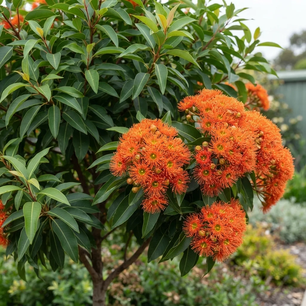 Red Flowering Gum, Flowering Gum, Dwarf Orange Flowering Gum