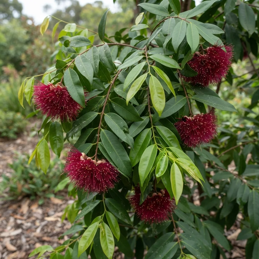 Powderpuff Lillypilly, Powder-puff Lilly Pilly, Watergum, Plum Satinash