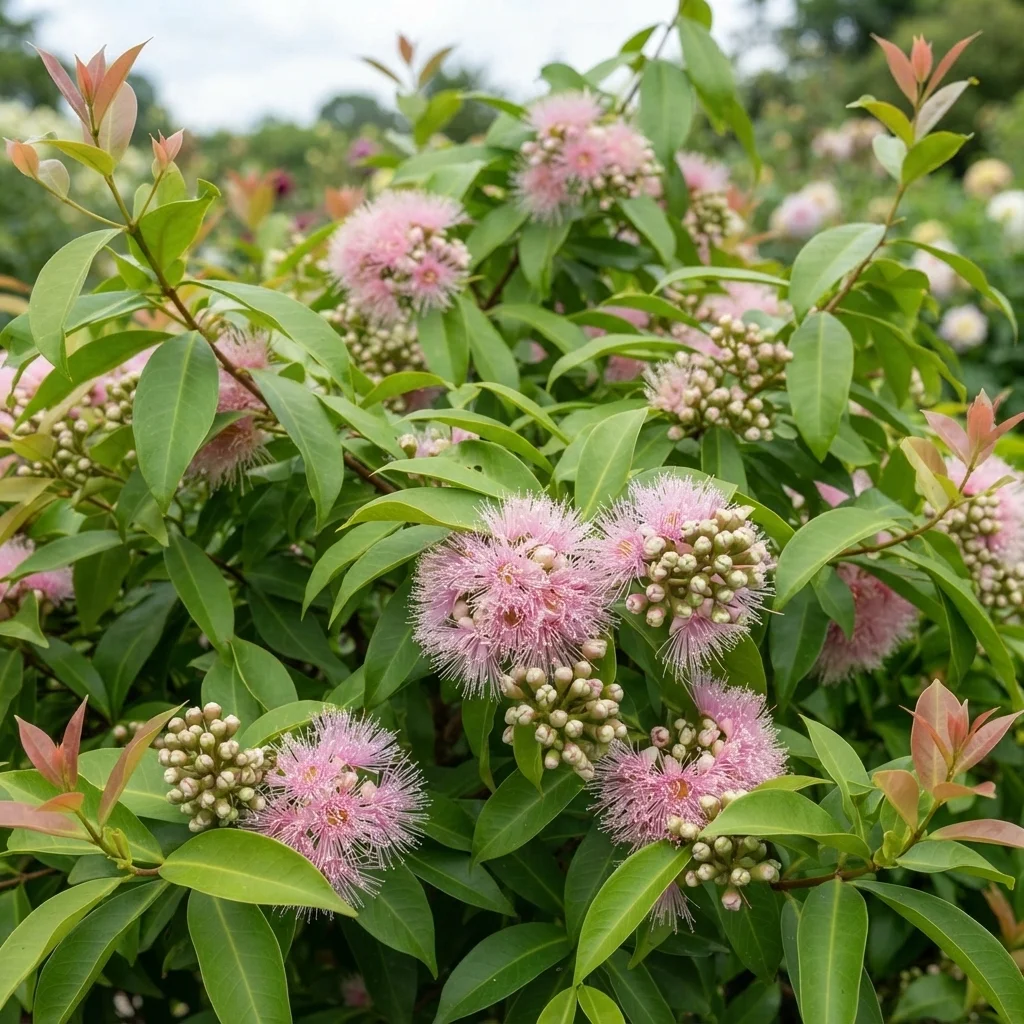 Cascade Lilly Pilly, Weeping Lilly Pilly, Pink Powder-Puff Lilly Pilly, Weeping Brush Cherry