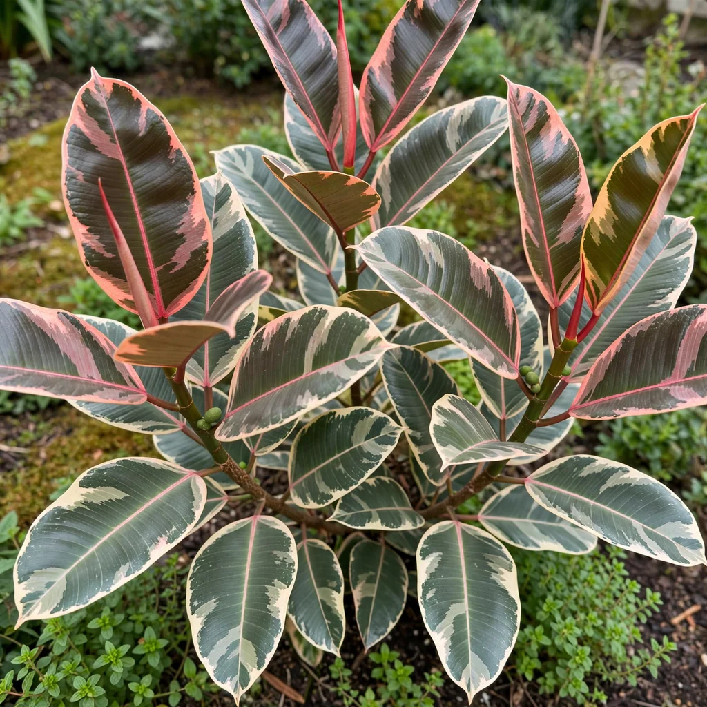 Ruby rubber tree