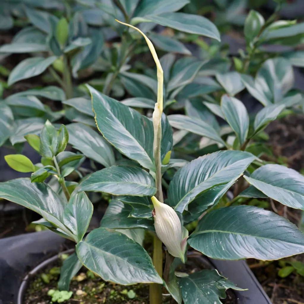 Laotian Amorphophallus Silver Center