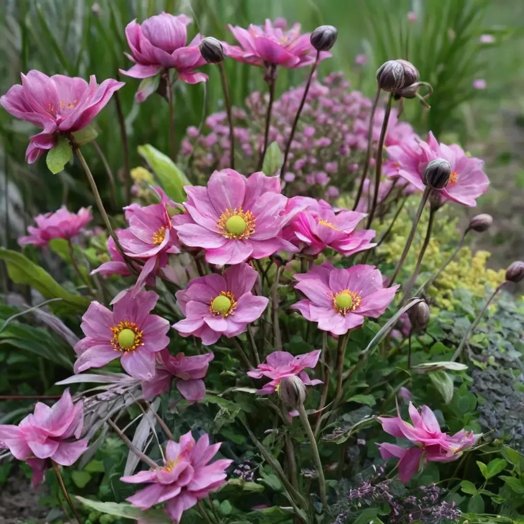 Curtain Call Pink Japanese Anemone