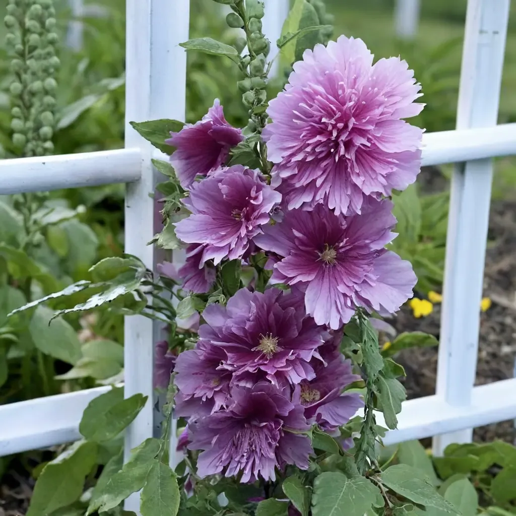 Lilac Hollyhock