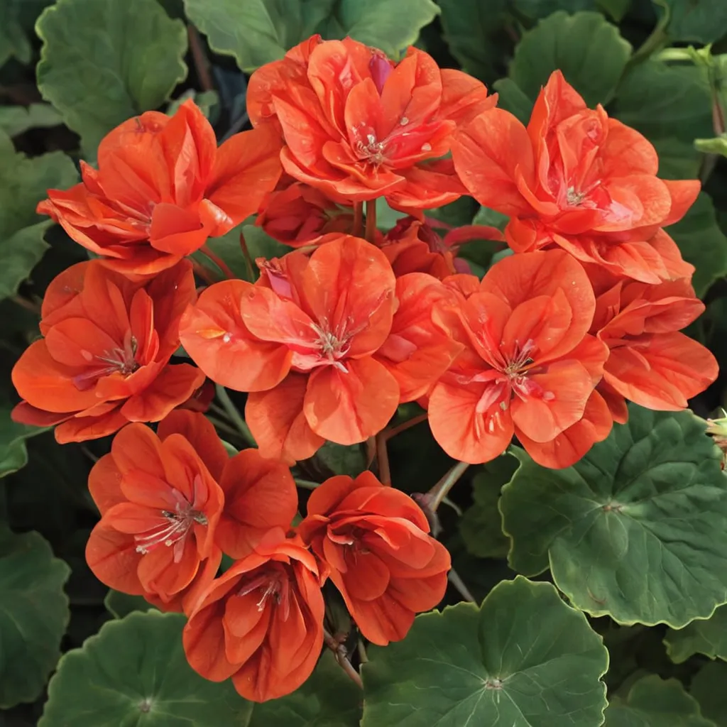 Zonal Geranium 'Rocky Mountain Orange'