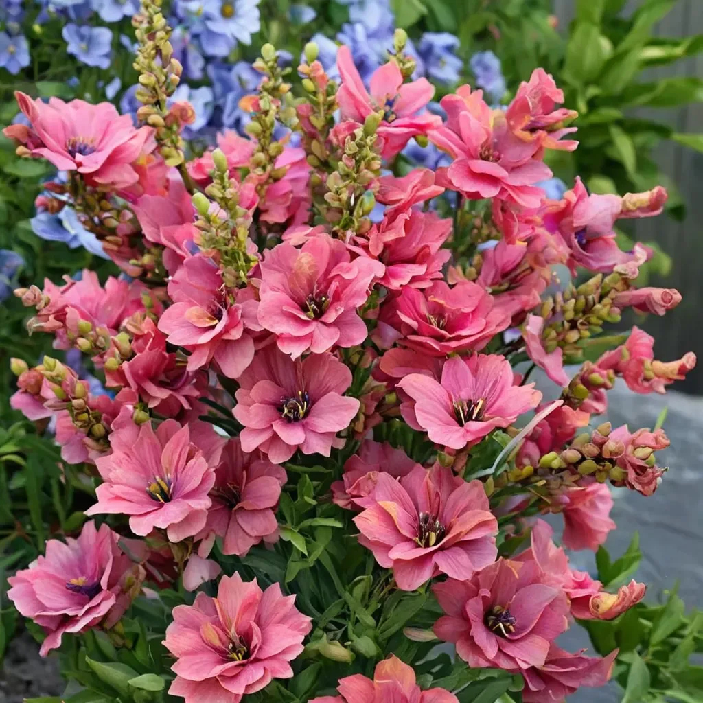 Double Azalea Rose Snapdragon