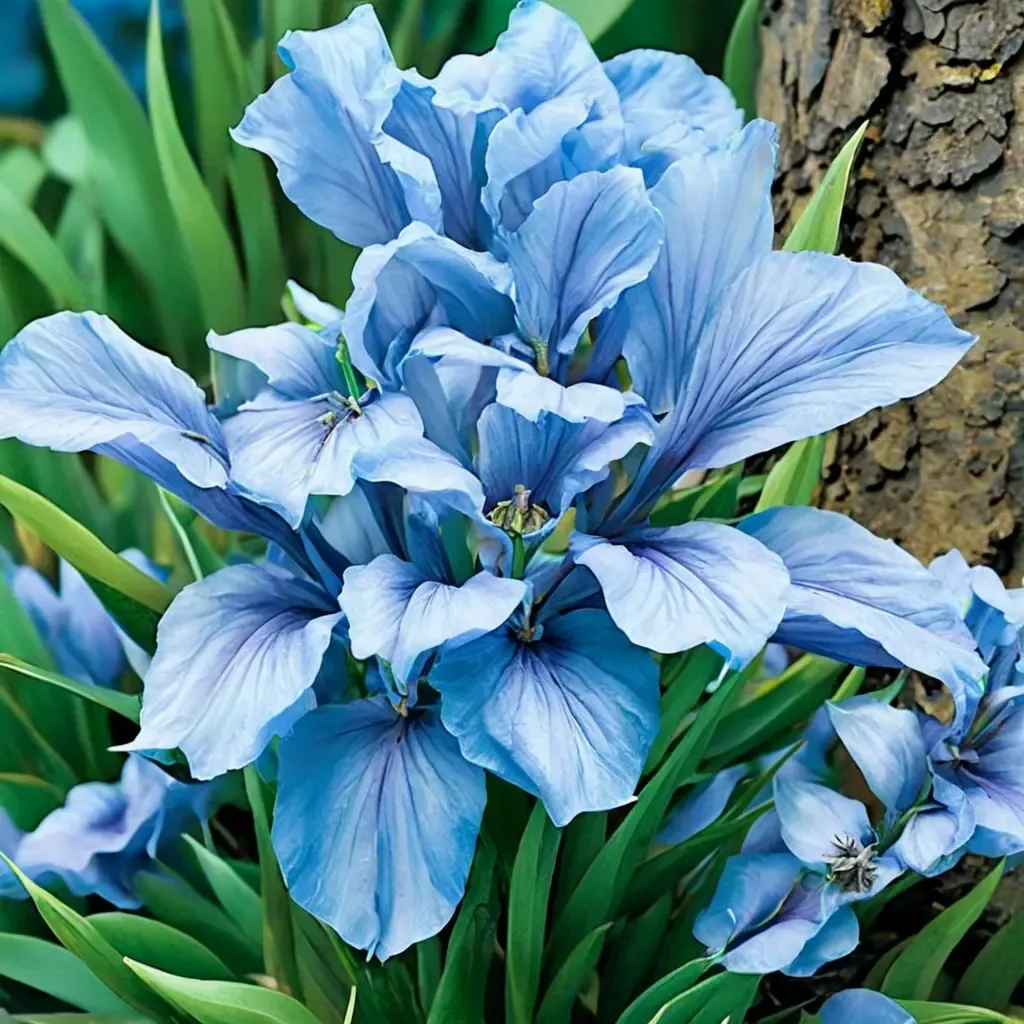 Forever Blue Reblooming Dwarf Bearded Iris