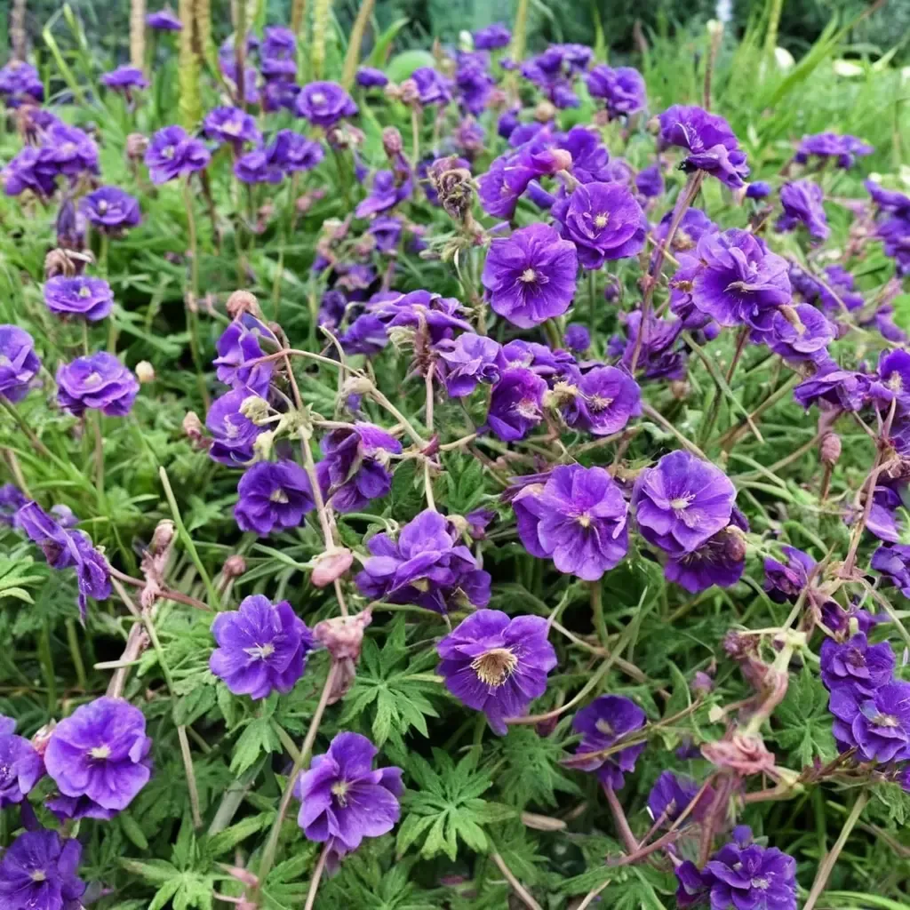 Double Blue Geranium