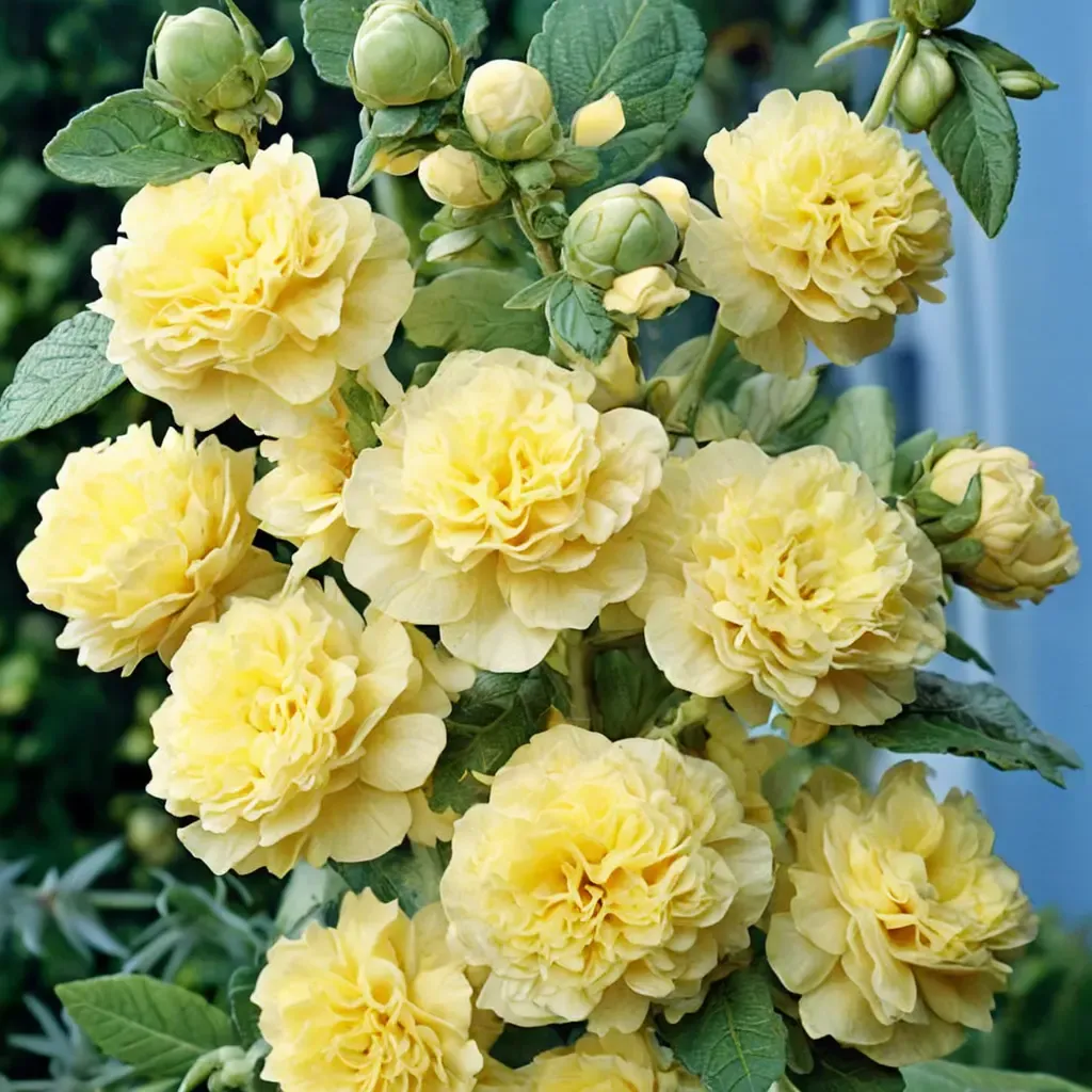 Double Yellow Hollyhock
