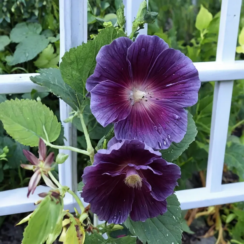 Purple Hollyhock