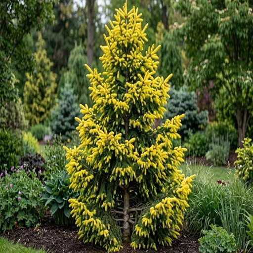 Yellow Spiked Oriental Spruce