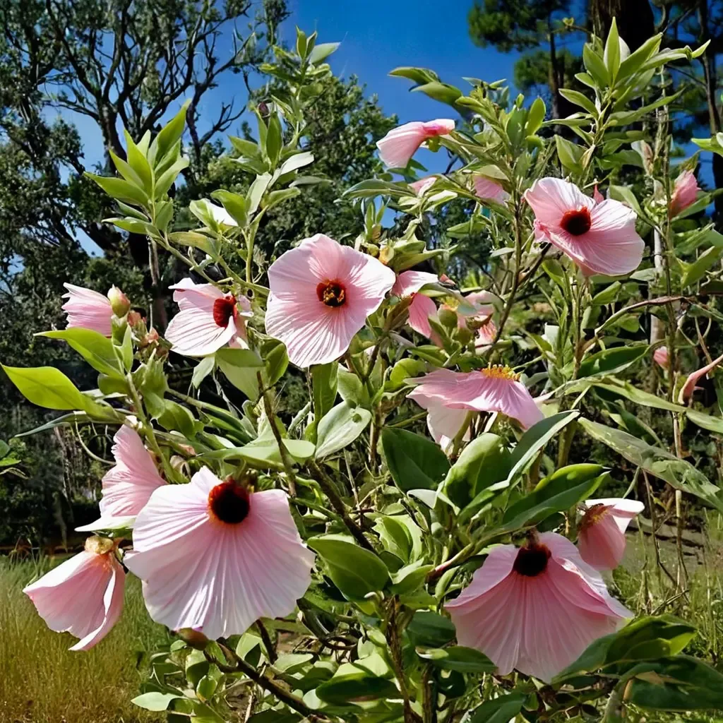 Pink Hollyhock Tree