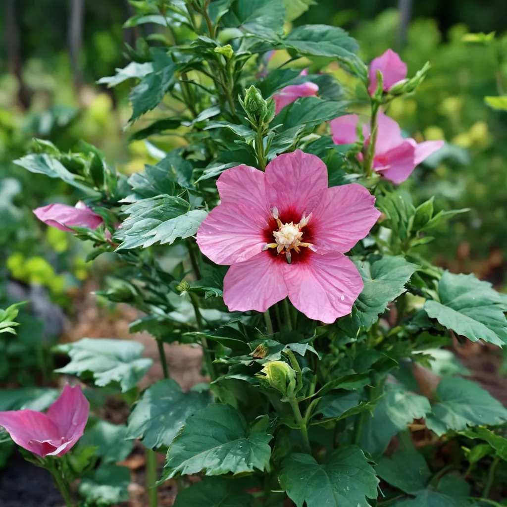 Rose of Sharon Paraplu Rouge