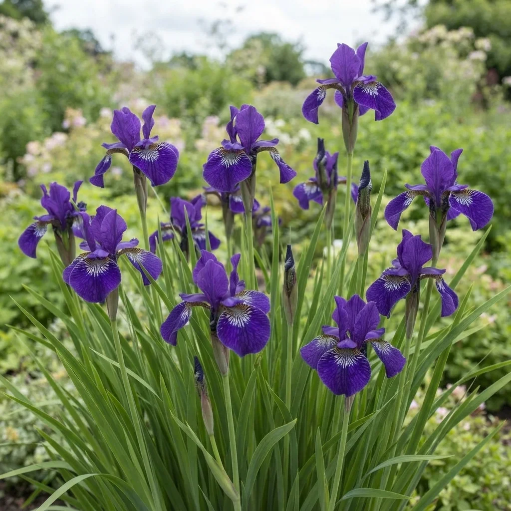 Ruffled Velvet Siberian Iris
