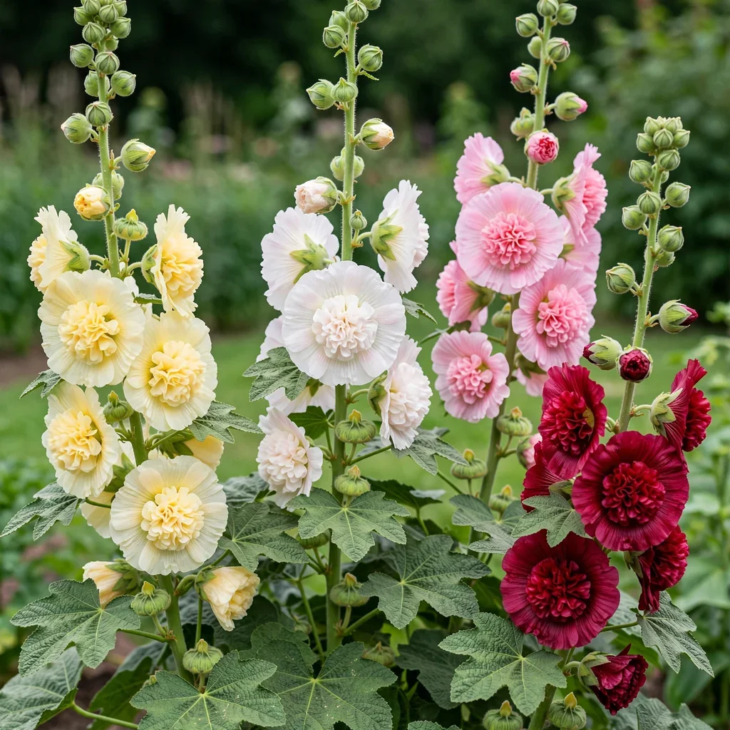 Old Farmyard Hollyhock