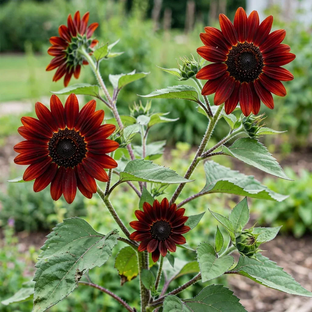 Red Courtesan Sunflower