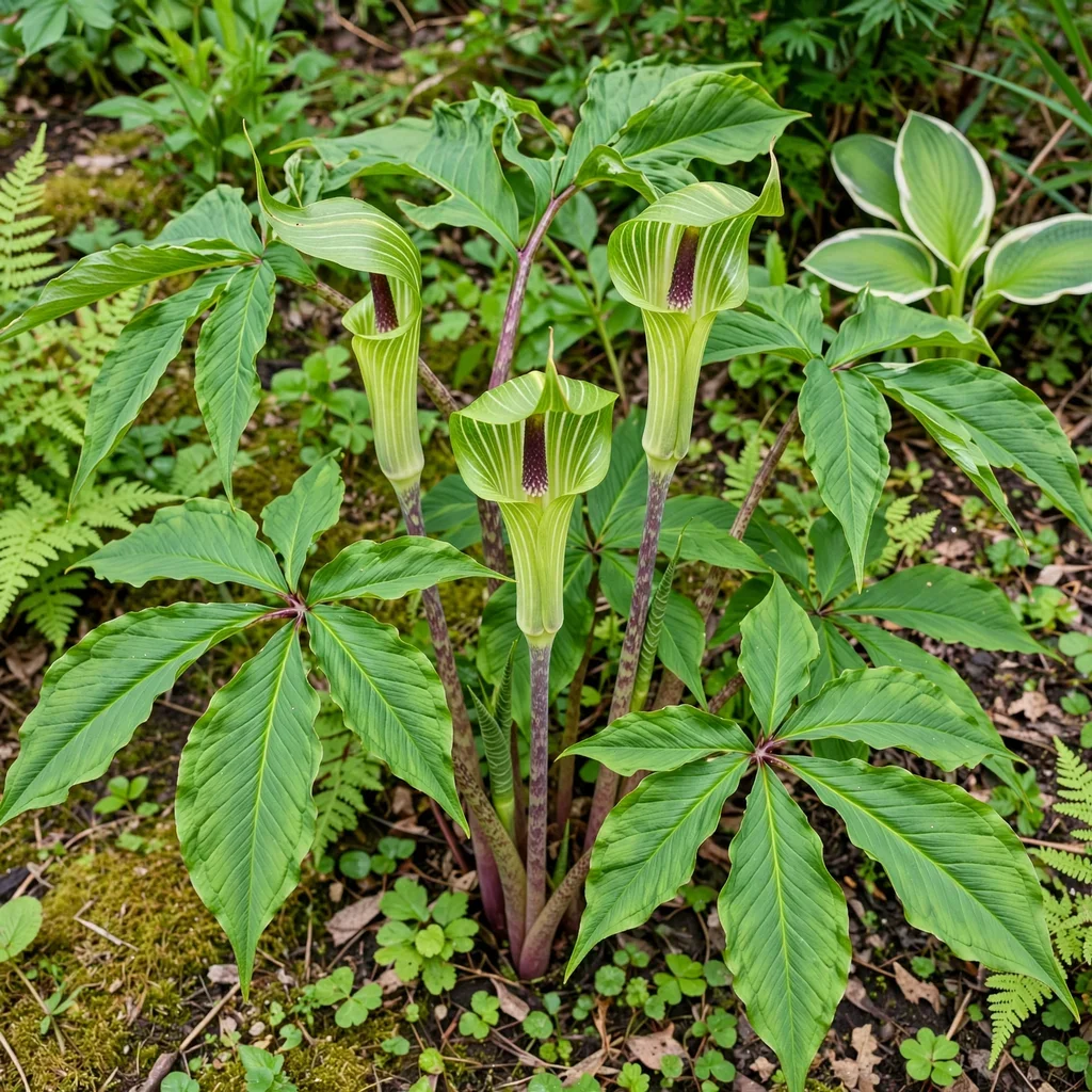 Arisaema engleri Green Spathe Form