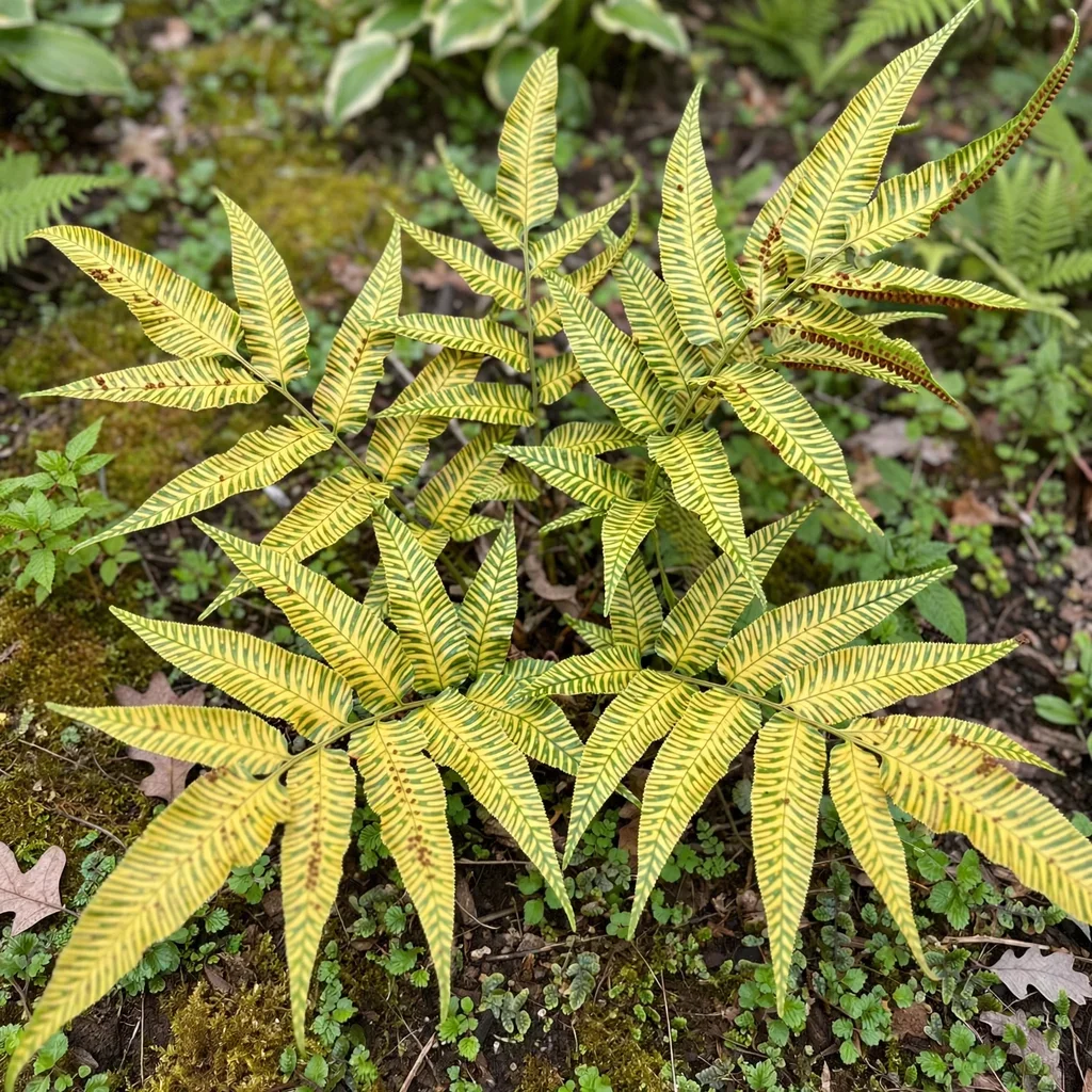 Golden Zebra Fern