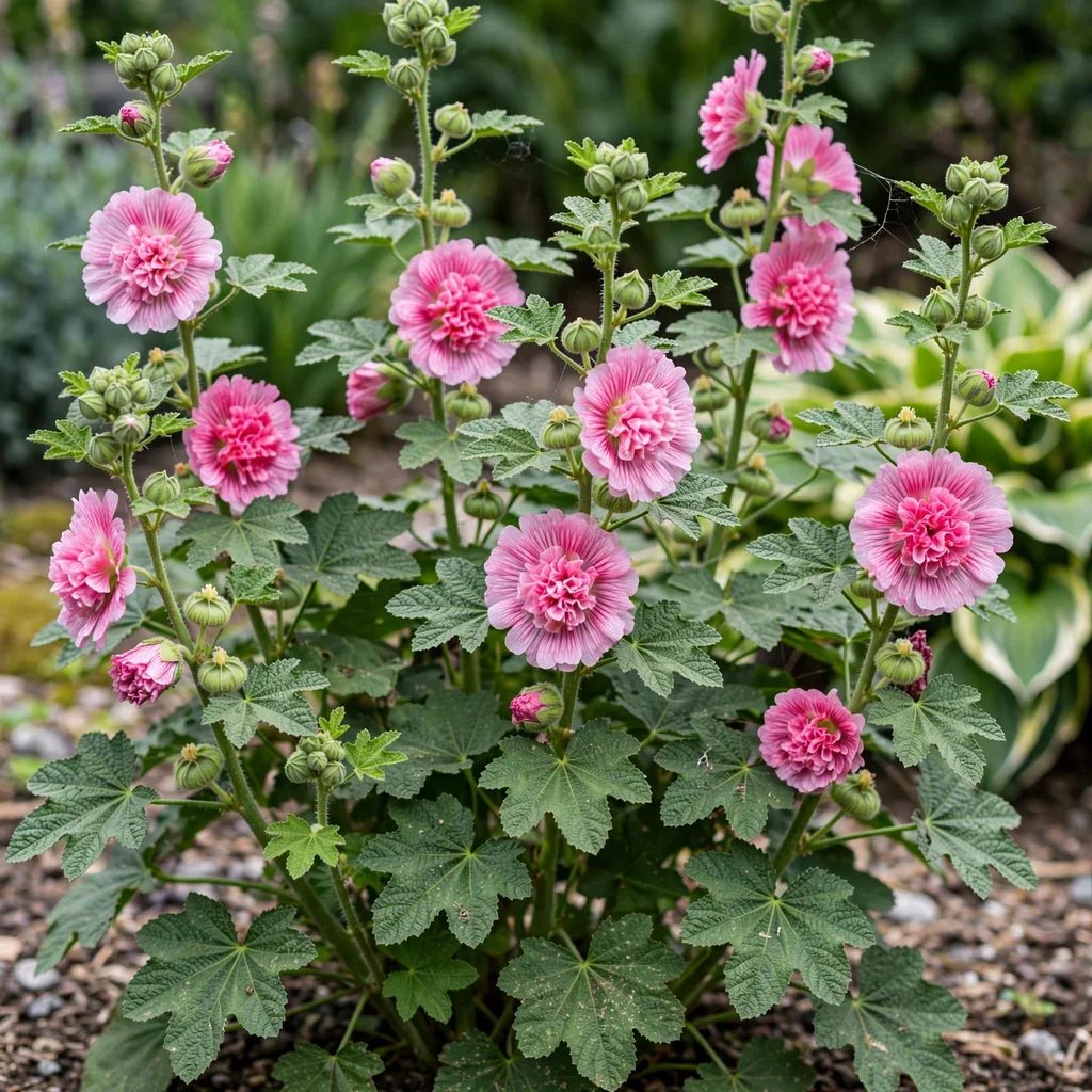 Brilliant Miniature Hollyhock
