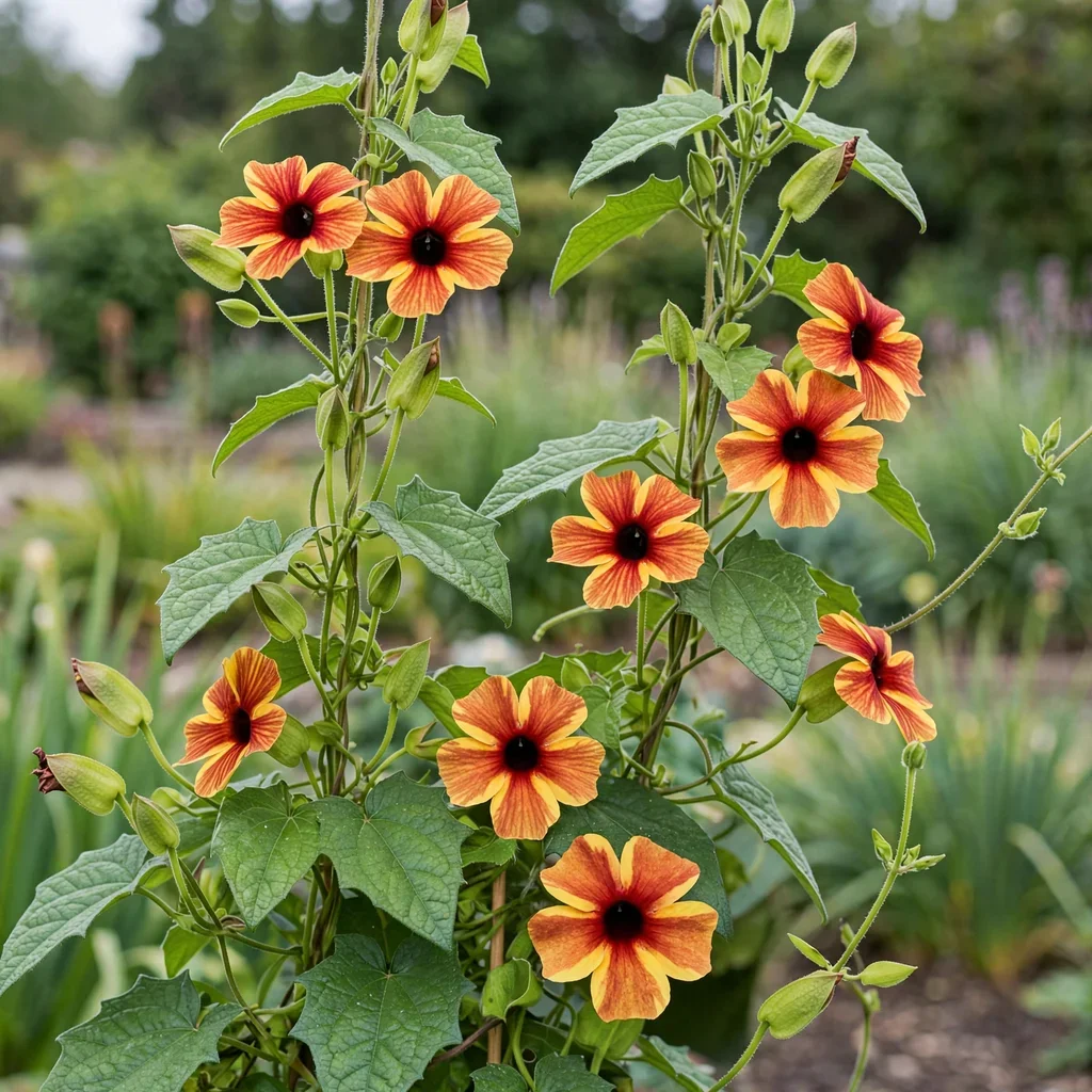 Black-eyed Susan Vine Thunbergia Amber Stripes