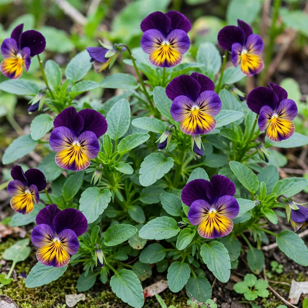 Northern Lights Horned Violet