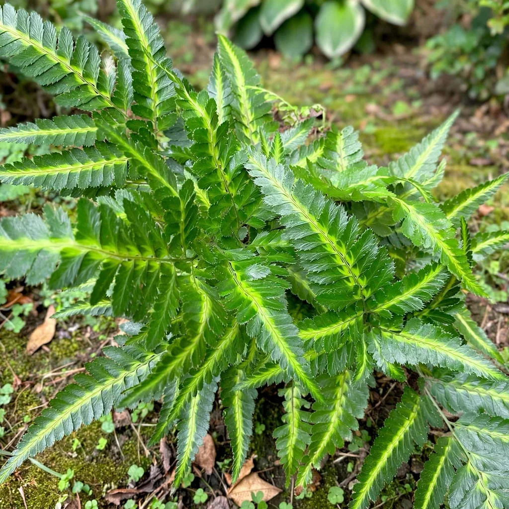 Variegated East Indian Holly Fern