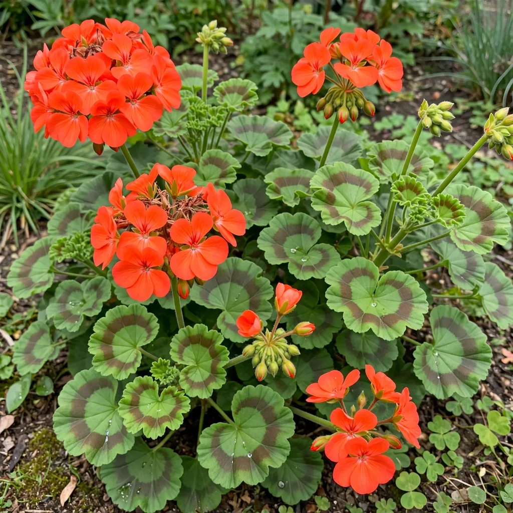 Zonal Geranium 'Rocky Mountain Orange'